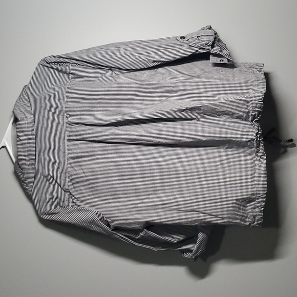 Christopher & Banks button front cinched waist shirt jacket 100% cotton - Picture 3 of 14